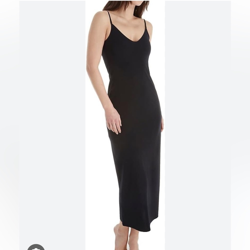 Vintage Slip Dress mid century Wonderland Antron nylon non-cling black 36